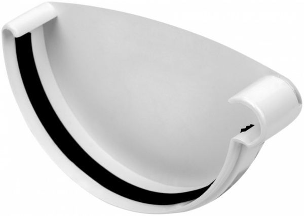 Заглушка ринви права RoofOK 120 мм білий 