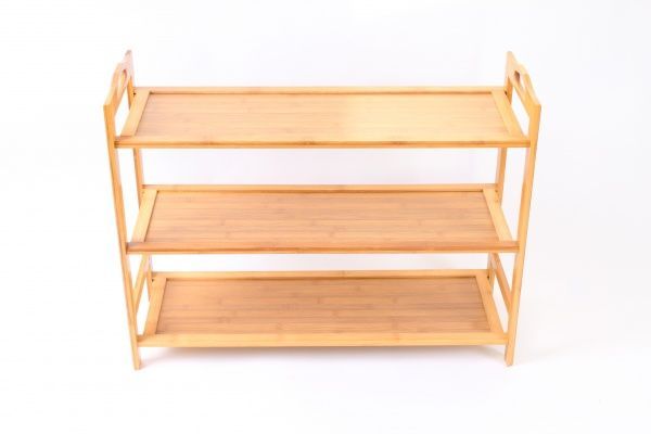 Полка бамбуковая 3 уровня 240x680x510 мм 