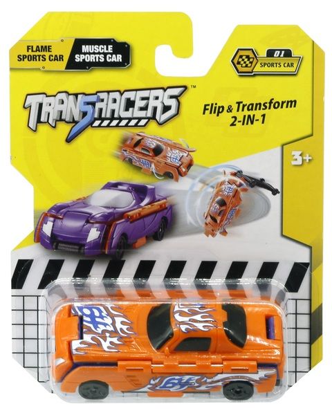 Игрушка-трансформер Transracers 2-в-1 Спорткар B-01 YW463875B-01