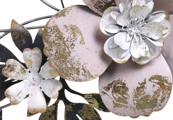 Декор настенный Fiori 108x36,8 см серо-бежевый 