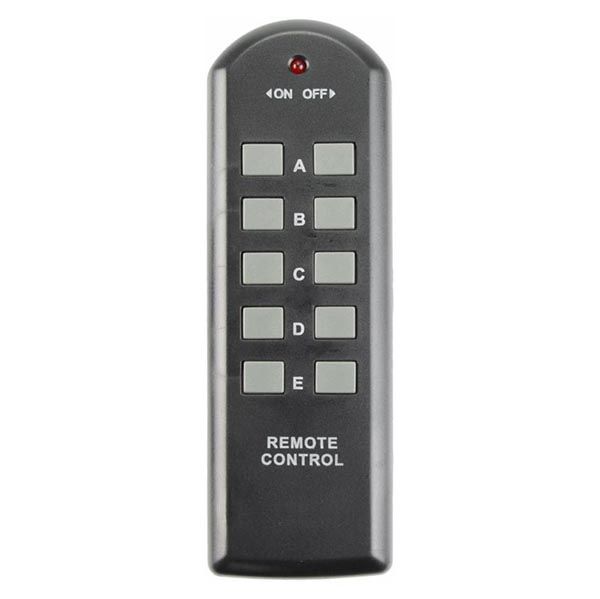 Розетка з дистанцiйним керуванням Expert Power 1+1 IP44 з заземленням чорна