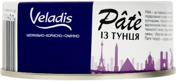 Пате Veladis пастеризоване з тунця 100 г