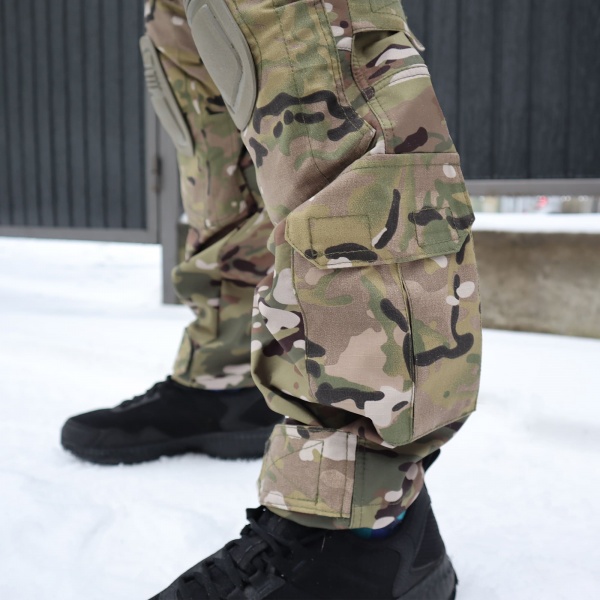 Брюки UkrCossacks тактические зимние мультикам с сумкой для транспортировки, р.50 р.L