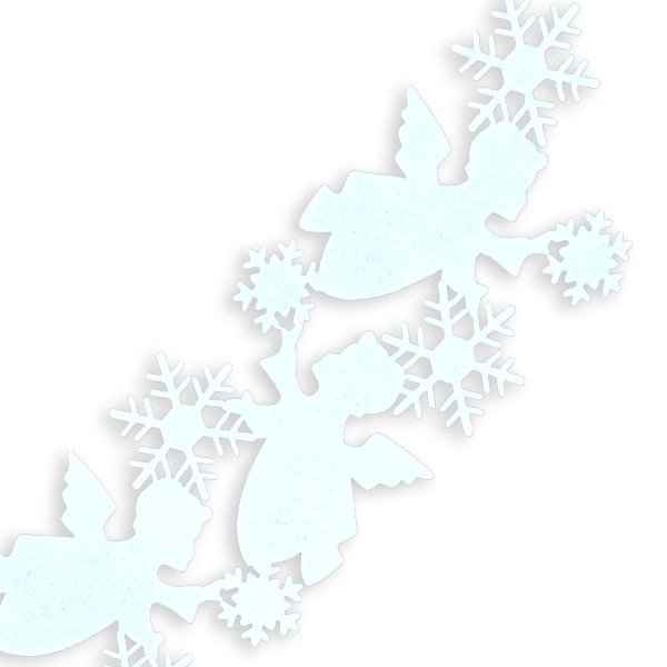 Декоративний виріб «Гірлянда. Янголятка» 100 см Діамантові ручки