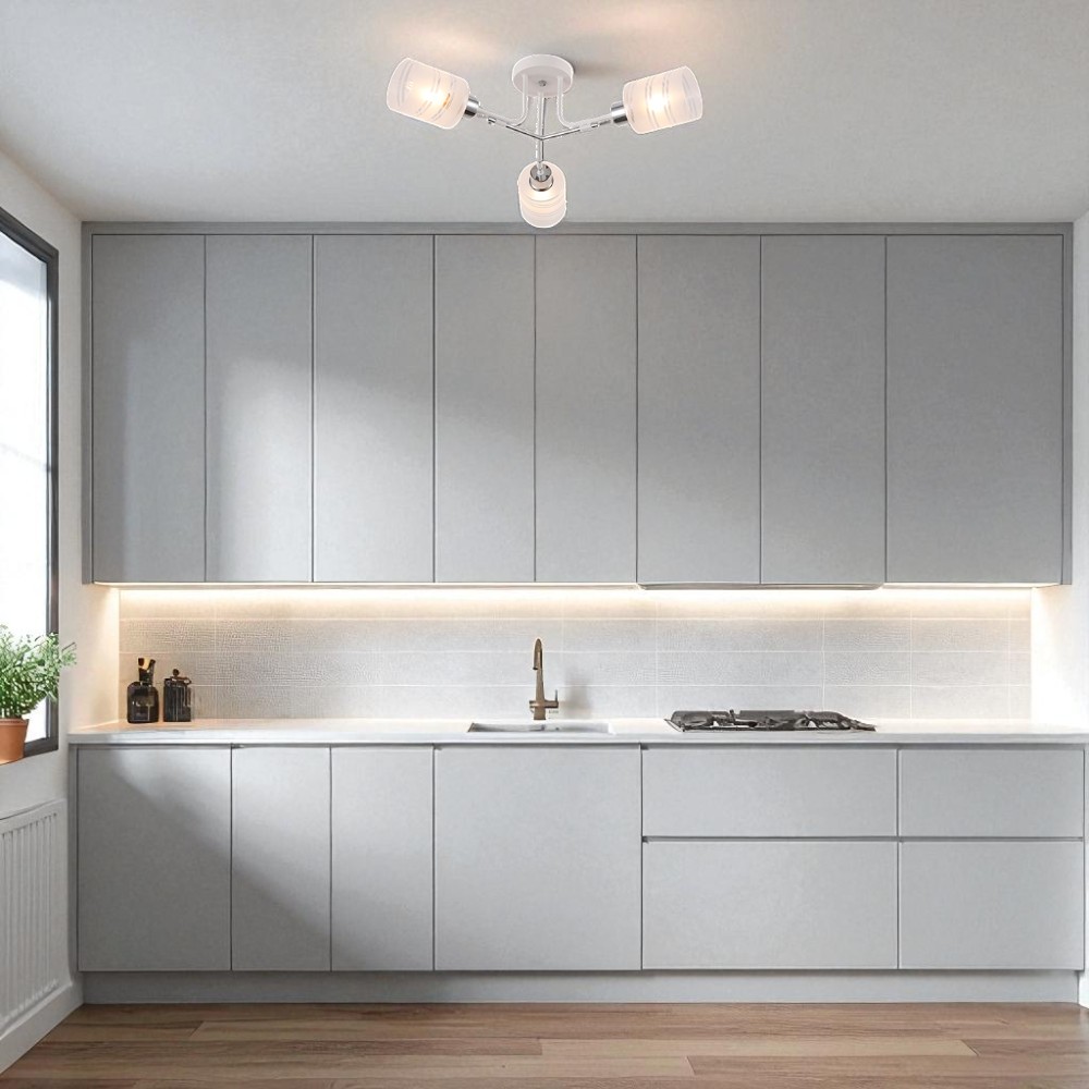 Люстра стельова Blitz Ogoni 3x60 Вт Е27 білий 5187-43