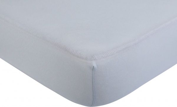 Простынь на резинке трикотажная 100x200 см голубой Durutex 