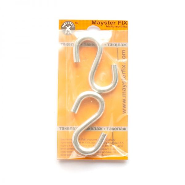 Крюк S-образный 6 мм 2 шт.