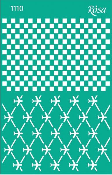 Трафарет багаторазовий самоклейкий Make your journey №1110 GPТ50046016 130х200 мм Rosa Talent