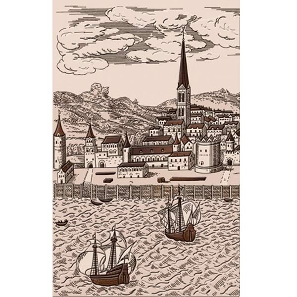 Декор Golden Tile Дамаско бежевий 250x400 мм