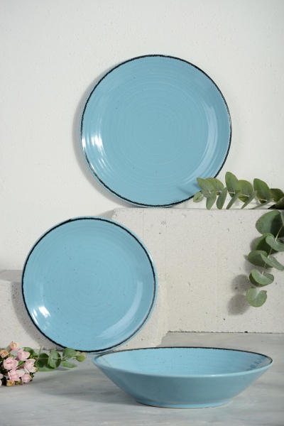 Тарілка обідня Spiral 26 см лазурний (I3070S/G138) Cesiro