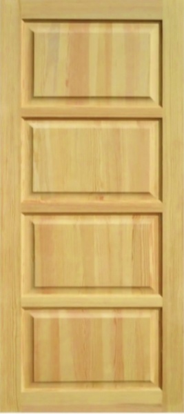 Дверне полотно Шабід Пг6 ПГ 600 мм сосна 