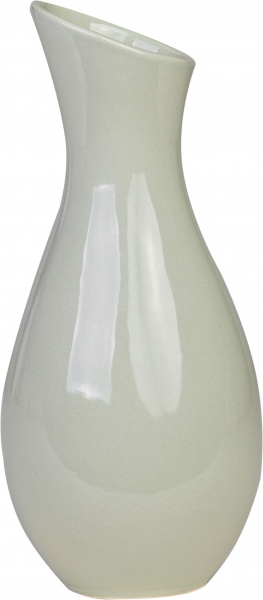 Ваза керамическая Eterna 101-18 18 см зеленая волна 