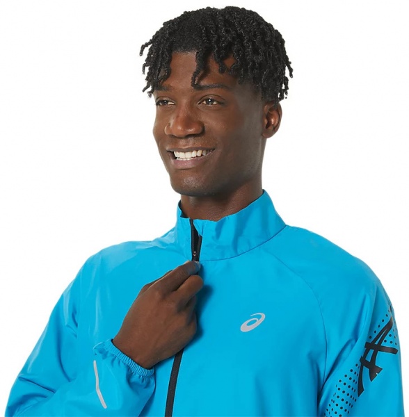 Вітрівка Asics ICON JACKET 2011C733-403 р.S блакитний