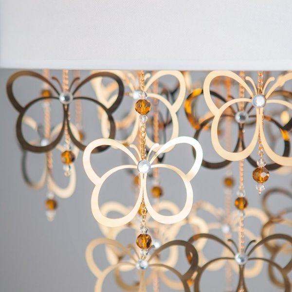 Люстра подвесная Strotskis Papillon 4x40 Вт E14 белый/золото 288/4