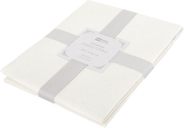 Скатерть Galaxy Glitter 140x220 см золото Home Beyond 