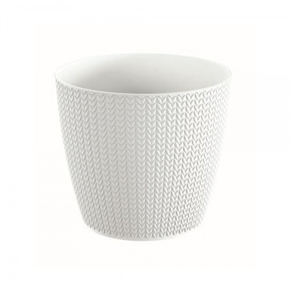 Горщик для квітів Prosperplast WHEATY 160 мм круглий 3,4л білий (26231-449) 