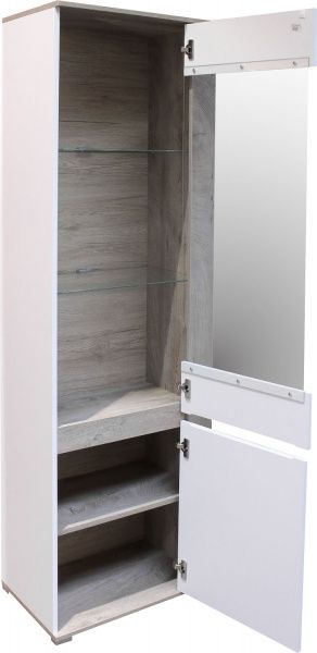 Витрина Ares AS9 правая белый глянец / дуб эндгрейн 