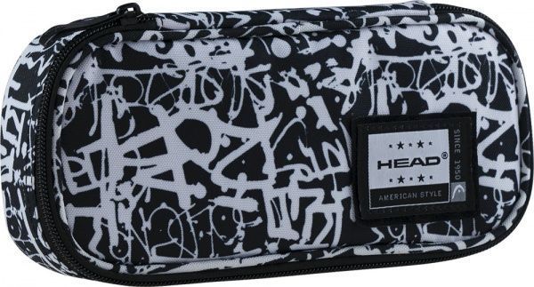 Пенал шкільний HD-432 Head чорний із білим