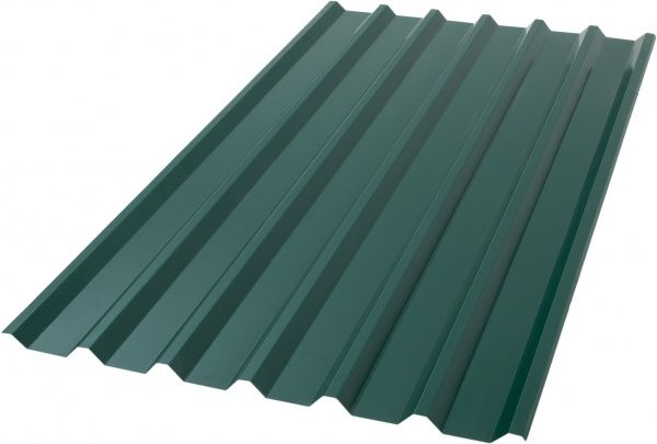 Профнастил глянцевий PSM H-35 1100x2000 мм RAL 6005 зелений