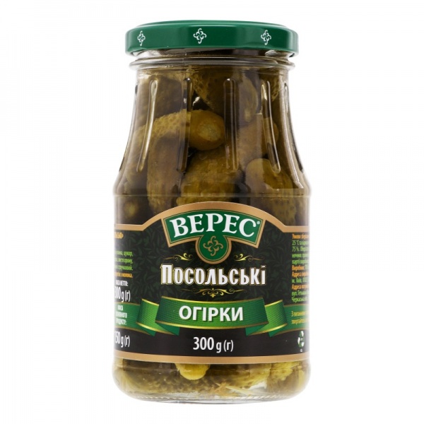 Огурцы Верес Посольские 300 г