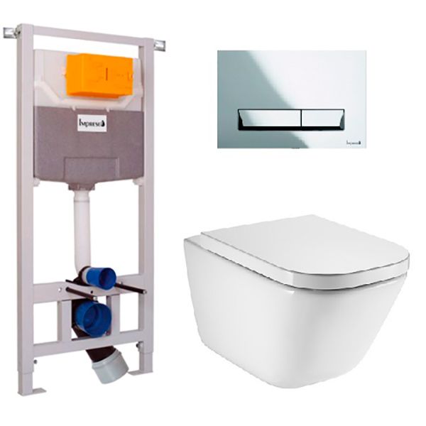 Система инсталляции Imprese 3в1 + Praha Rimless