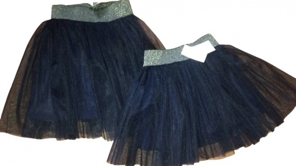 Юбка для девочек Моя планета р.134–140 синий Спд100 