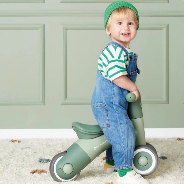 Біговел Kinderkraft Minibi Leaf Green зелений із сірим KRMIBI00GRE0000