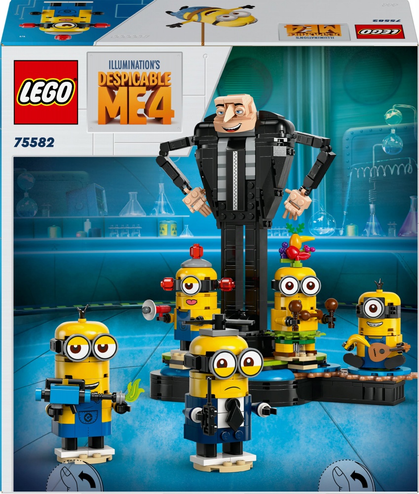 Конструктор LEGO Minions Ґру й посіпаки з кубиків 75582