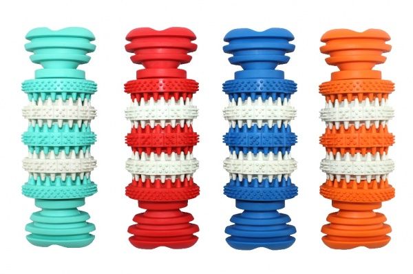 Іграшка ZooMax резинова масажна Кісточка з шипами 5х15см ER006