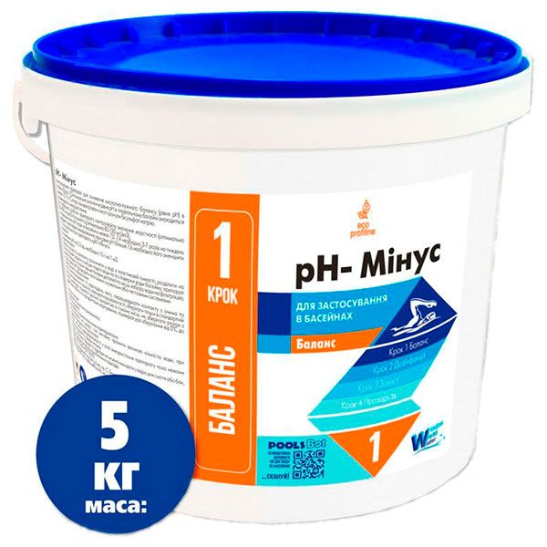 Средство для снижения pH порошок pH-минус 5 кг Window World Water 