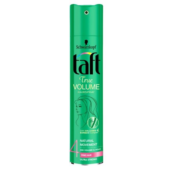 Лак для волос TAFT Объем для укладки тонких волос сверхсильная фиксация 4 Объем 250 мл