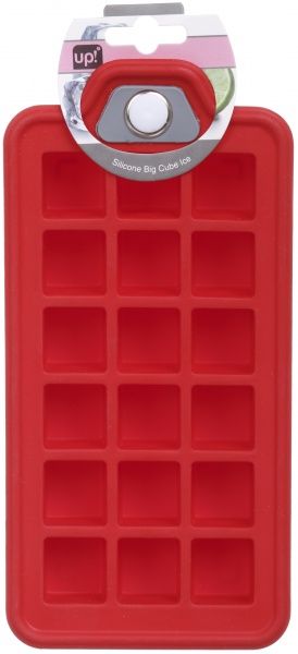 Форма для льда 21х10,3х2,5 см, красная UP! (Underprice)