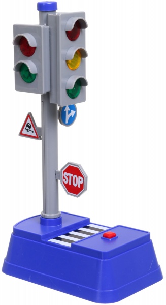 Ігровий набір Shantou міський світлофор 8.5х14х23 см блакитний 666-03Q