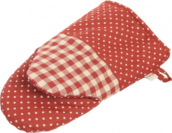 Прихватка Lucy Бордо клетка 21x36 см красный La Nuit 