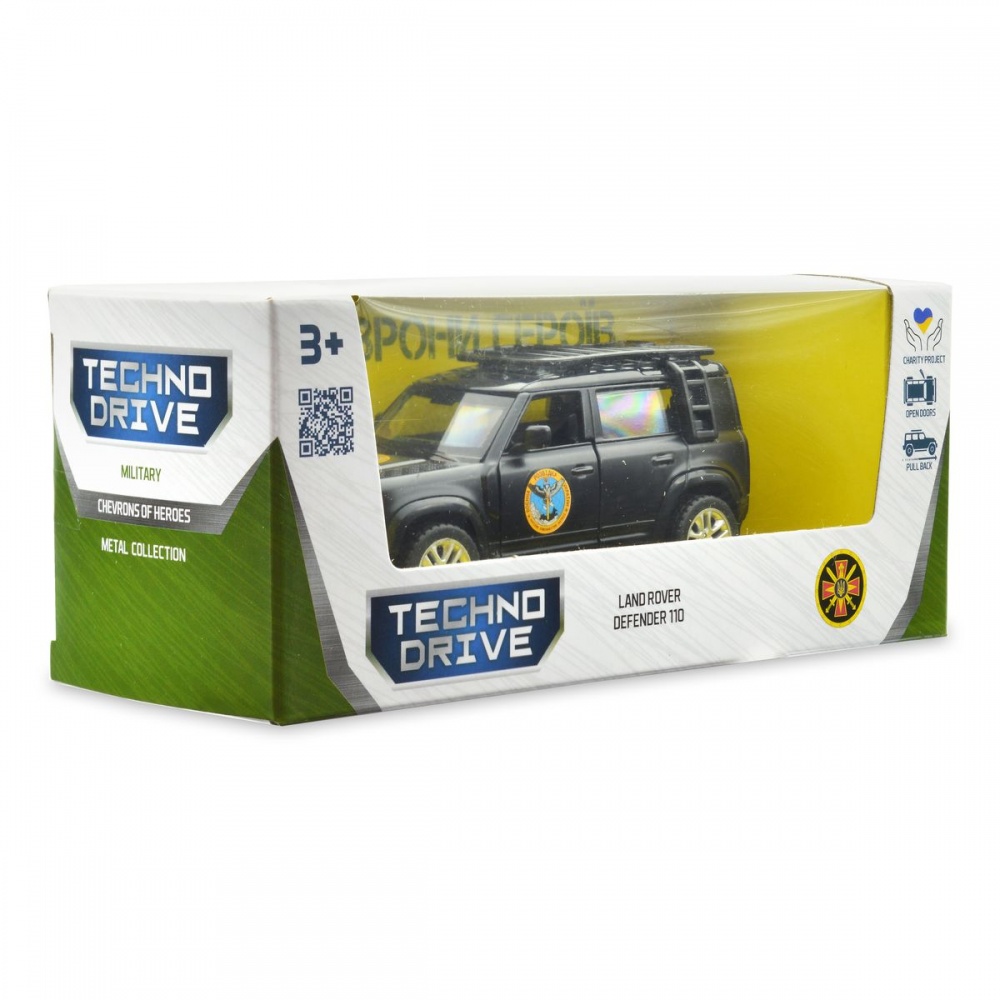 Автомодель TechnoDrive 1:32 серии Шевроны Героев Land Rover Defender 110 ГУР МО 250364M
