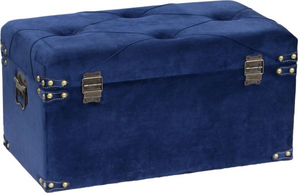 Скриня-пуф Art&Crafts Велюр 64х35х33 см синій 