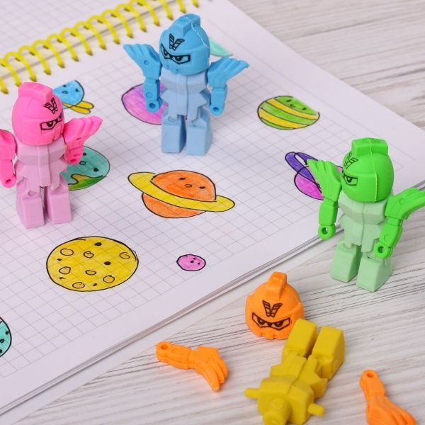 Ластик Робот желтый