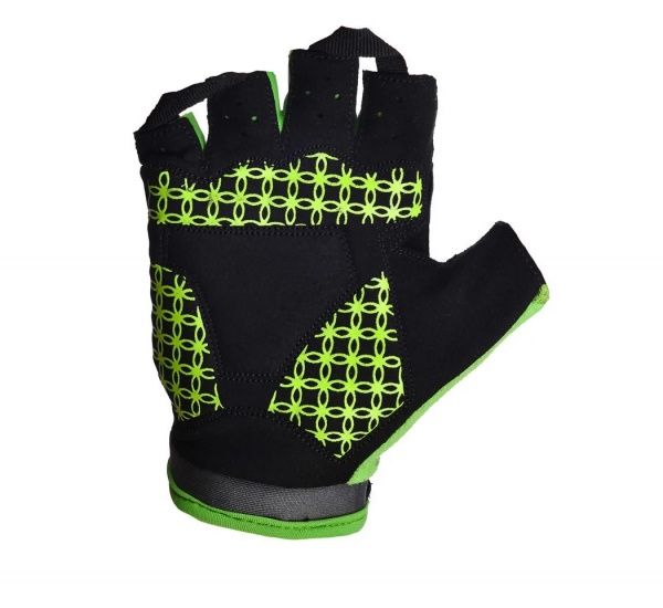 Варежки PowerPlay 5284B_Green р. S черно-салатовый