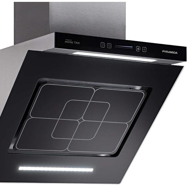 Витяжка Pyramida HEF 37 AT/R black 60 см