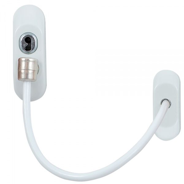 Замок Comit з тросом на вікна (дитячий захист) білий