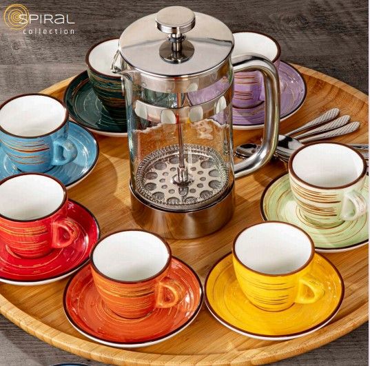 Чашка для капучино Spiral Orange 190 мл WL-669335/A Wilmax