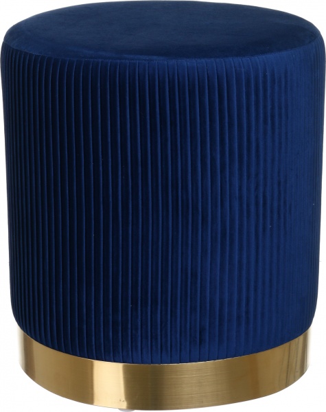 Пуф Мурсия с рельефной полоской 360х400 мм темно-синий 