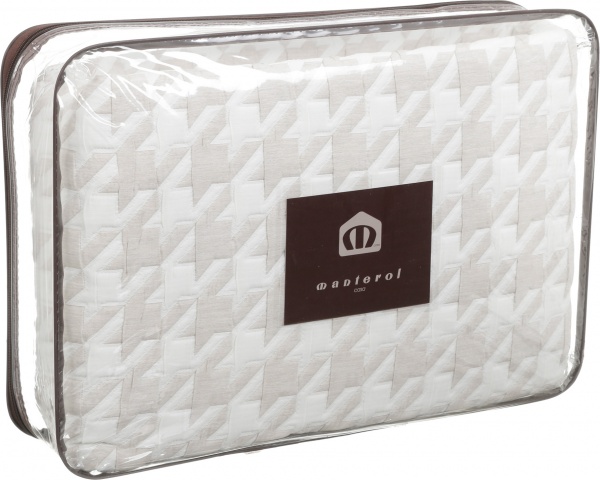 Покрывало LOWLAND 469/07 235x260 см Manterol бежевый с белым 