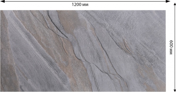 Плитка Allore Group Slate Grey F PC 60x120 R Sugar (51,84) 1 