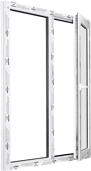 Окно поворотно-откидное ALMplast 60 1140x1420 мм правое однокамерный стеклопакет 24 мм