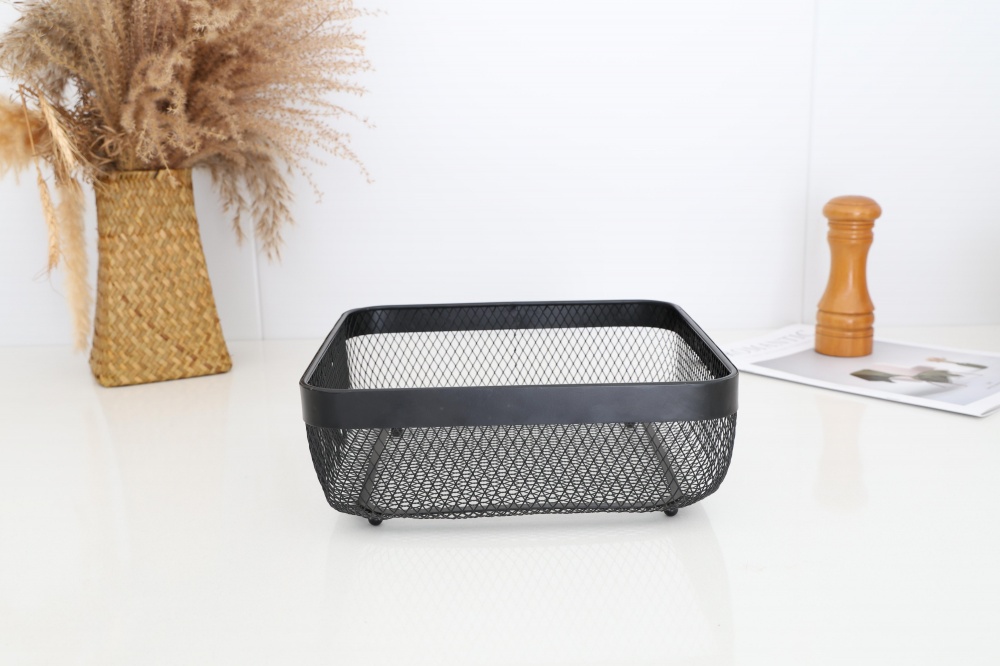 Корзинка для фруктов Flamberg Premium Fernie квадратный 26,5х9,8 см черный