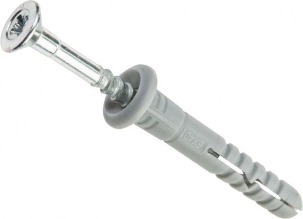 Дюбель распорный гриб 6x40 мм 100 шт.