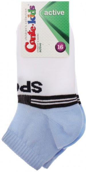 Шкарпетки дитячі Conte-Kids ACTIVE 311 13С-34СП р.16 біло-блакитний 