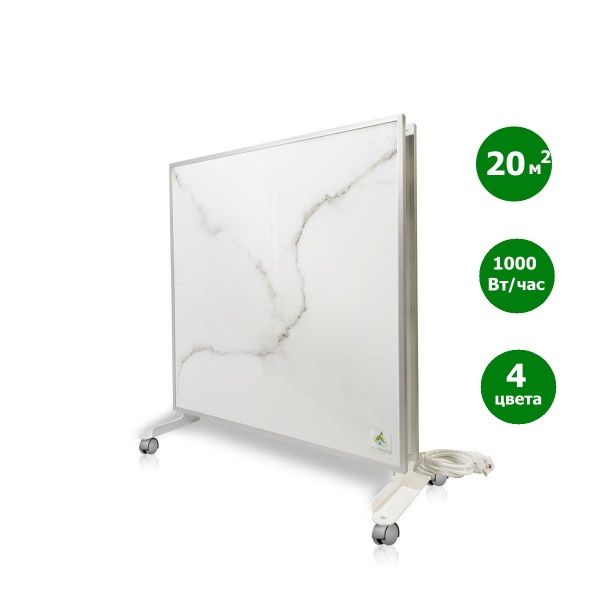 Обогреватель керамический ECOTEPLO DUO 1000 ME (белый мрамор)