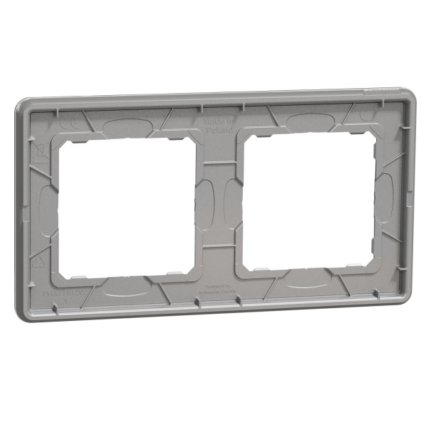 Рамка двухместная Schneider Electric Sedna Elements универсальная белое стекло SDD360802